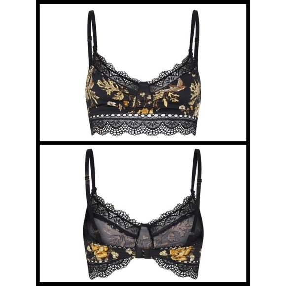 SPELL & THE GYPSY Rosa Lace Bralette ~ Coal Black - Picture 9 of 11